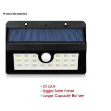 Wall Mounted Waterproof LED Solar Power Garden Light